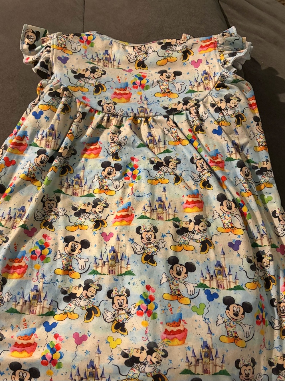 Disney Mickey Mouse Light Blue Girls' Casual Dress